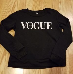 XS Black Vogue Sweatshirt